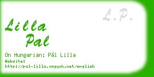 lilla pal business card